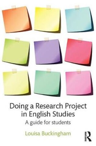 Cover of Doing a Research Project in English Studies
