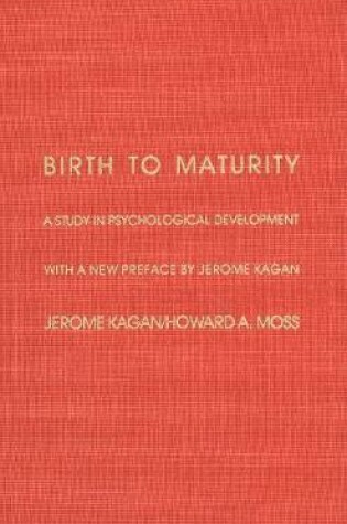 Cover of Birth to Maturity