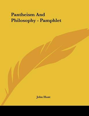 Book cover for Pantheism and Philosophy - Pamphlet
