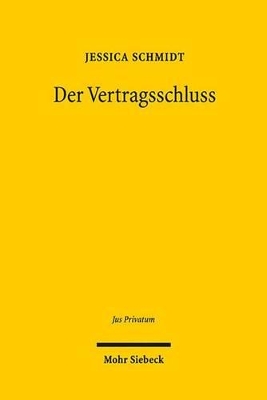 Book cover for Der Vertragsschluss