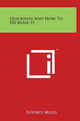 Book cover for Quickness and How to Increase It