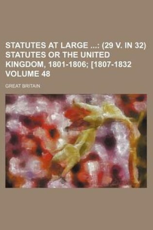 Cover of Statutes at Large Volume 48