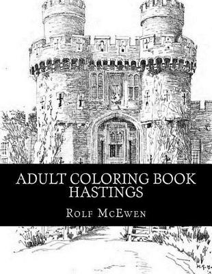 Book cover for Adult Coloring Book - Hastings