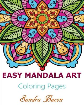 Book cover for Easy Mandala Art Coloring Pages