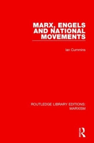 Cover of Marx, Engels and National Movements