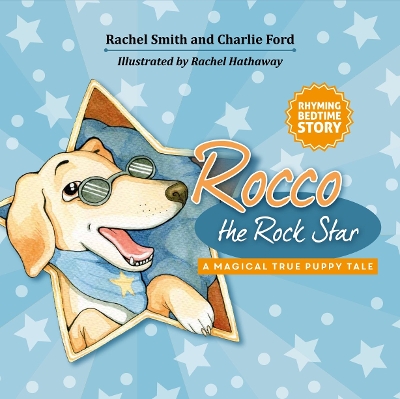 Book cover for Rocco the Rock Star Rhyming Bedtime Story for Toddlers