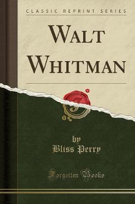 Book cover for Walt Whitman (Classic Reprint)