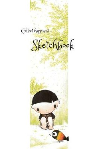 Cover of Collect happiness sketchbook (Hand drawn illustration cover vol .16 )(8.5*11) (100 pages) for Drawing, Writing, Painting, Sketching or Doodling