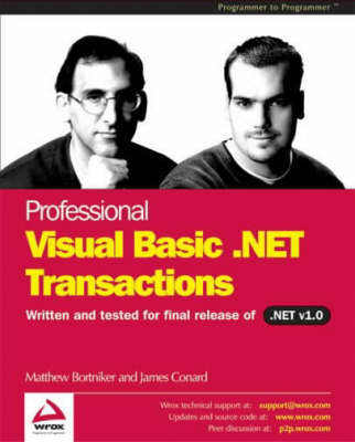 Book cover for Professional VB.NET Transactions