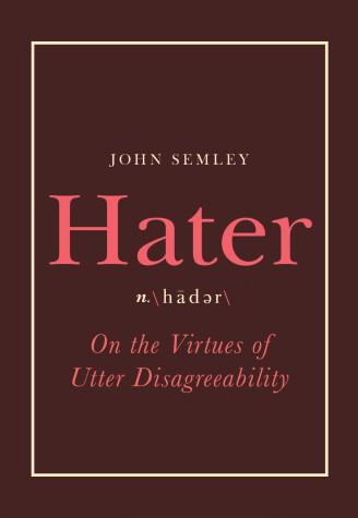 Book cover for Hater