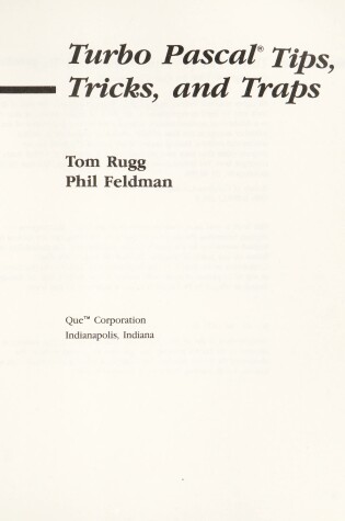 Cover of Turbo PASCAL Tips, Tricks and Traps