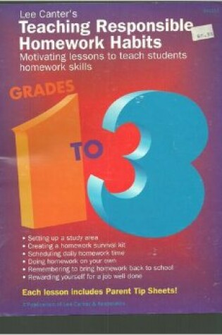 Cover of Teaching Responsible Homework Habits Grades 1-3