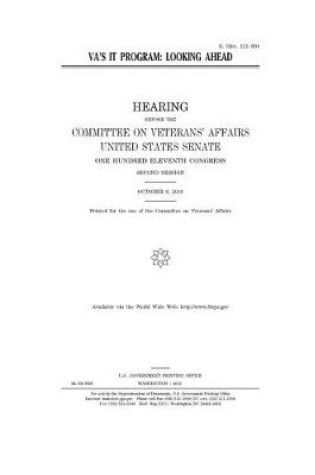 Cover of VA's IT program