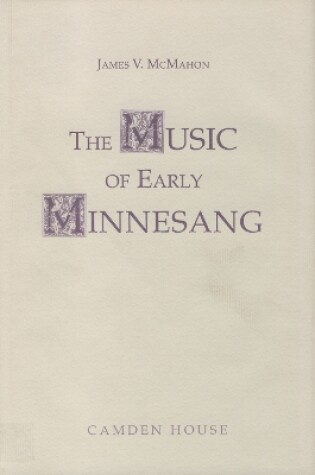 Cover of Music of Early Minnesang