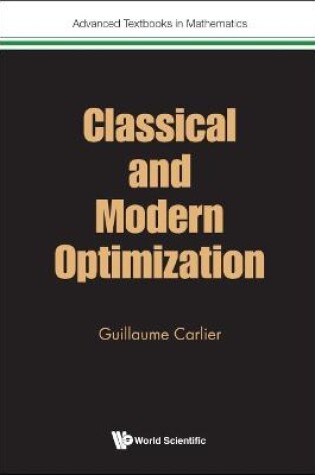 Cover of Classical And Modern Optimization