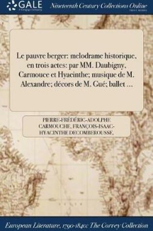 Cover of Le Pauvre Berger