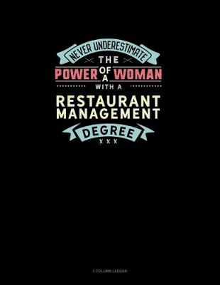 Book cover for Never Underestimate The Power Of A Woman With A Restaurant Management Degree