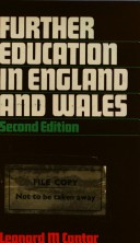 Book cover for Further Education in England and Wales