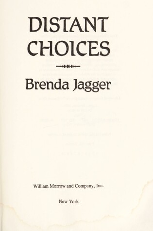 Cover of Distant Choices