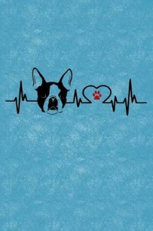 Cover of Boston Terrier Heartbeat EKG Heart Line