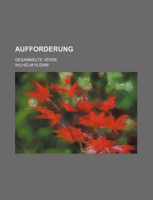 Book cover for Aufforderung; Gesammelte Verse