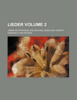 Book cover for Lieder Volume 2