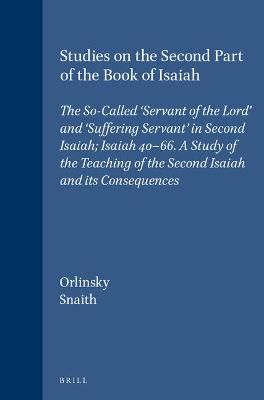 Cover of Studies on the Second Part of the Book of Isaiah
