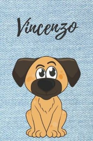 Cover of personalisiertes Notizbuch Hunde / Malbuch / Tagebuch / Journal / DIN A5 / Geschenk Vincenzo