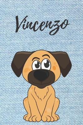 Book cover for personalisiertes Notizbuch Hunde / Malbuch / Tagebuch / Journal / DIN A5 / Geschenk Vincenzo