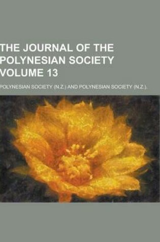 Cover of The Journal of the Polynesian Society Volume 13