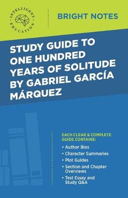 Book cover for Study Guide to One Hundred Years of Solitude by Gabriel Garcia Marquez