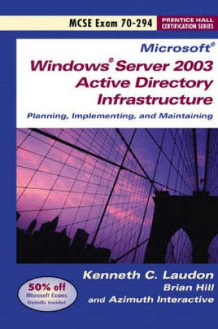 Cover of Windows Server 2003 Active Directory Infrastructure