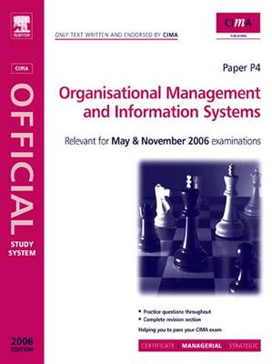 Book cover for Organisational Management and Information Systems. Cima Study Systems 2006.