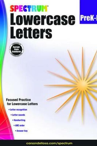 Cover of Lowercase Letters, Grades Pk - K