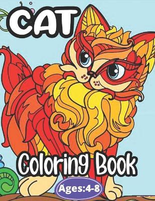 Book cover for Cat Coloring Book Ages