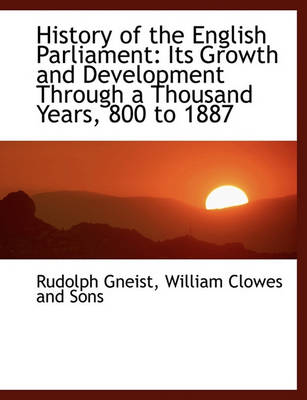 Book cover for History of the English Parliament