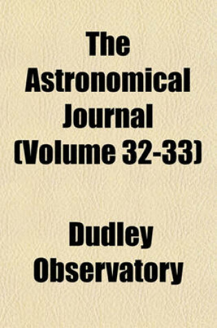 Cover of The Astronomical Journal (Volume 32-33)