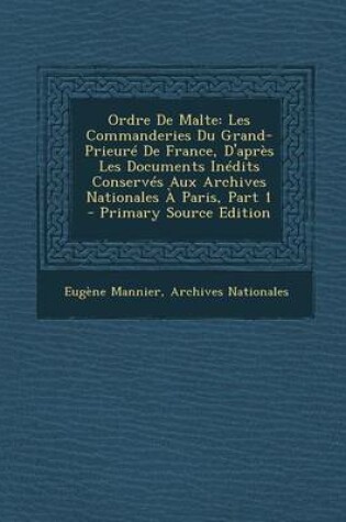 Cover of Ordre de Malte