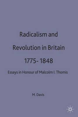 Book cover for Radicalism and Revolution in Britain 1775-1848