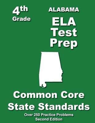 Book cover for Alabama 4th Grade ELA Test Prep