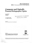 Book cover for Computer and Optically Formed Holographic Optics