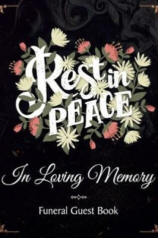 Cover of Rest In Peace In Loving Memory Funeral Guest Book