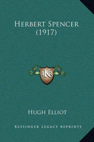 Cover of Herbert Spencer (1917)