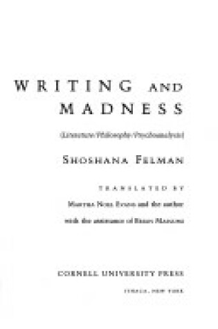 Cover of Writing & Madness CB