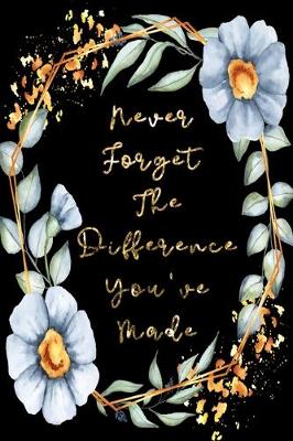 Book cover for Never Forget The Difference You've Made