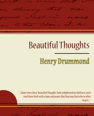 Book cover for Beautiful Thoughts - Henry Drummond