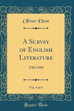 Cover of A Survey of English Literature, Vol. 4 of 4