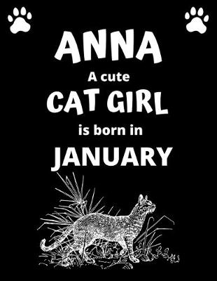 Book cover for ANNA a cute cat girl is born in January