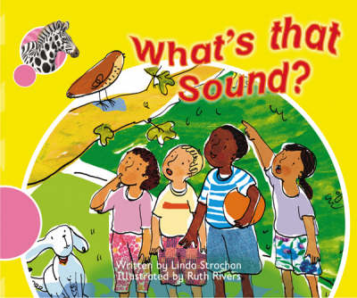 Book cover for Spotty Zebra Pink A Change - What's That Sound