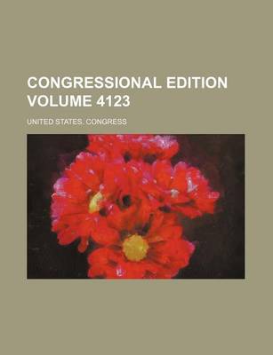 Book cover for Congressional Edition Volume 4123